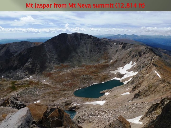 Mt Jaspar from Mt Neva summit (12, 814 ft) 