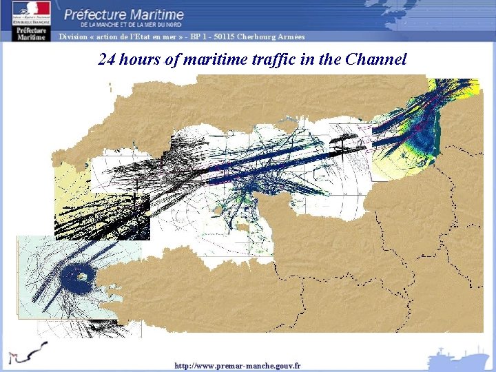24 hours of maritime traffic in the Channel 