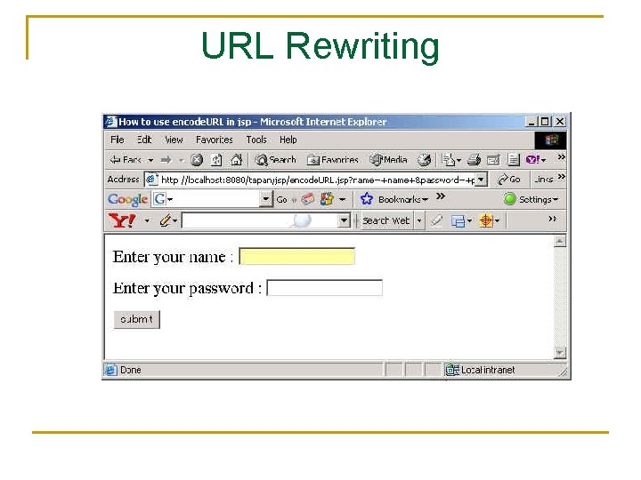 URL Rewriting 