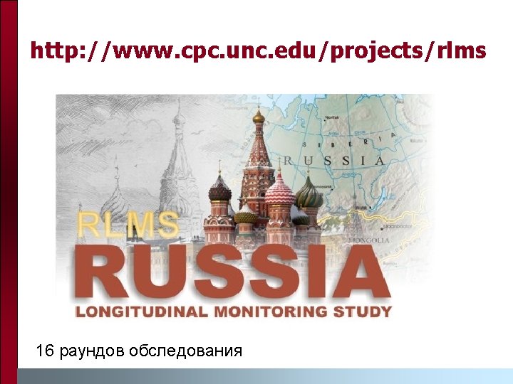 http: //www. cpc. unc. edu/projects/rlms 16 раундов обследования 