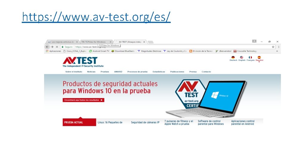 https: //www. av-test. org/es/ 