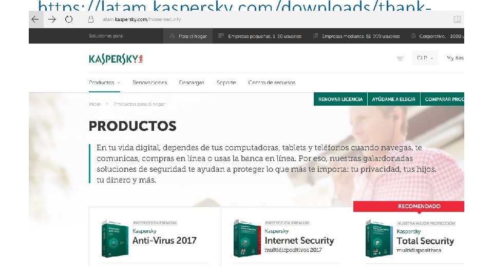 https: //latam. kaspersky. com/downloads/thankyou/internet-security-free-trial • https: //trial. s. kasperskylabs. com/registered/c 9 an 1 k