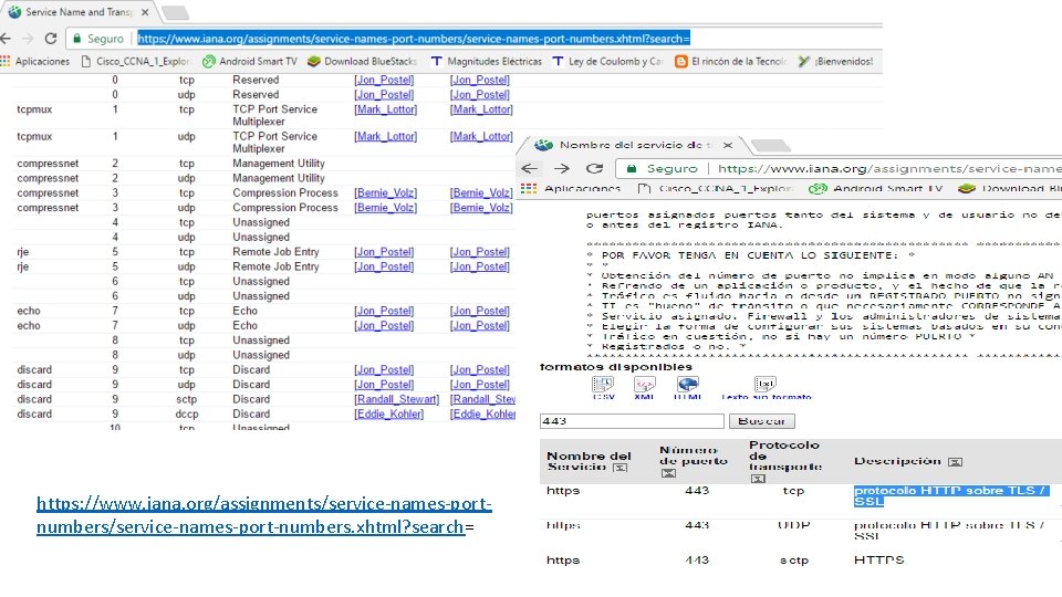 https: //www. iana. org/assignments/service-names-portnumbers/service-names-port-numbers. xhtml? search= 
