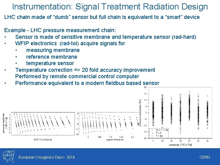 Instrumentation: Signal Treatment Radiation Design LHC chain made of “dumb” sensor but full chain Instrumentation: Signal Treatment Radiation Design LHC chain made of “dumb” sensor but full chain