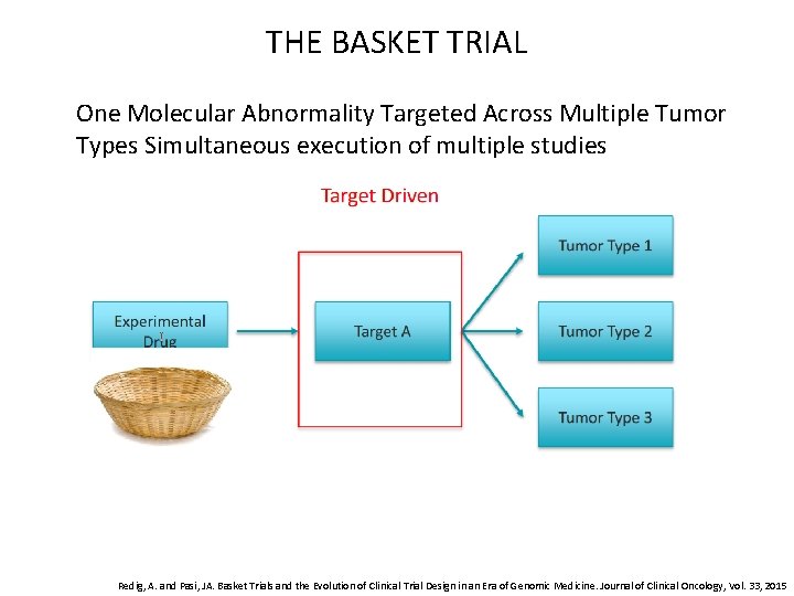 THE BASKET TRIAL One Molecular Abnormality Targeted Across Multiple Tumor Types Simultaneous execution of