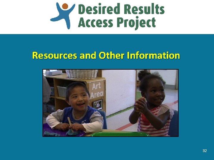 Resources and Other Information 32 