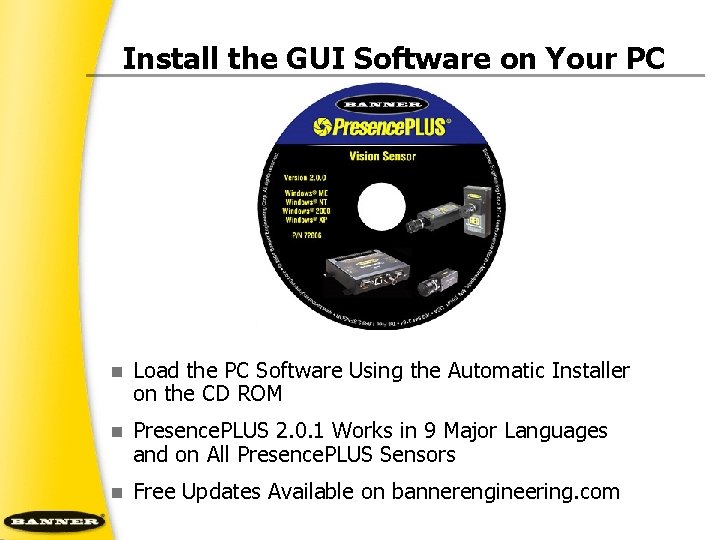 Install the GUI Software on Your PC n Load the PC Software Using the