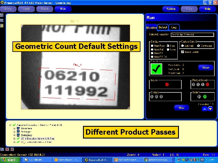 Geometric Count Default Settings Different Product Passes 