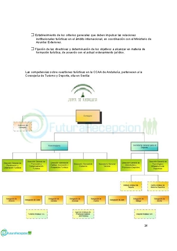 � Establecimiento de los criterios generales que deben impulsar las relaciones institucionales turísticas en