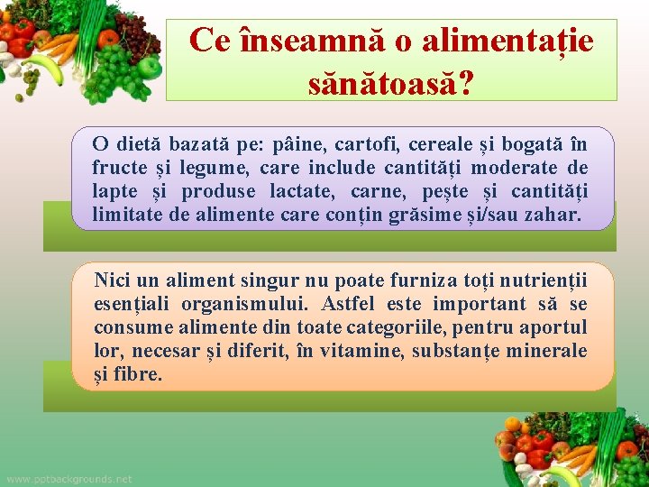 Ce înseamnă o alimentație sănătoasă? O dietă bazată pe: pâine, cartofi, cereale și bogată
