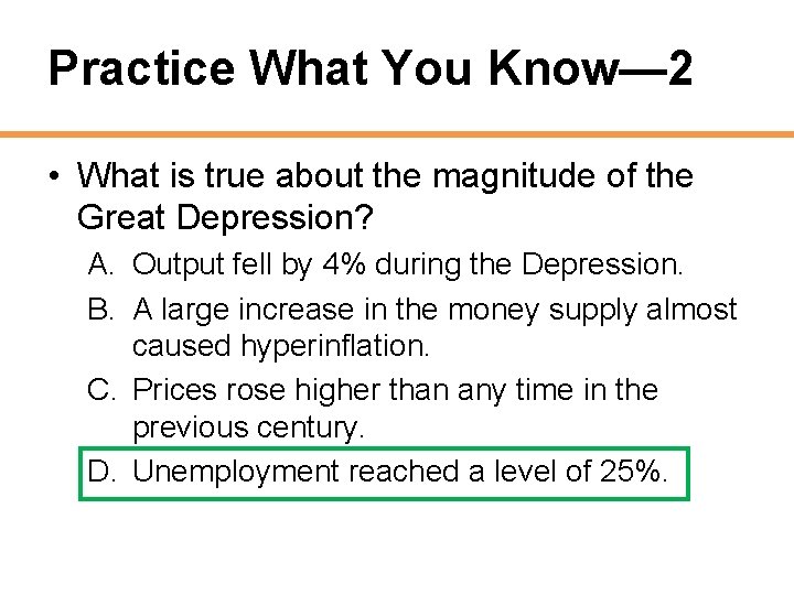 Practice What You Know— 2 • What is true about the magnitude of the