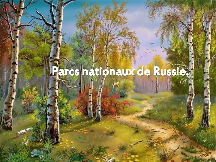 Parcs nationaux de Russie. 