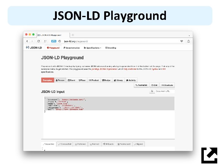 JSON-LD Playground 