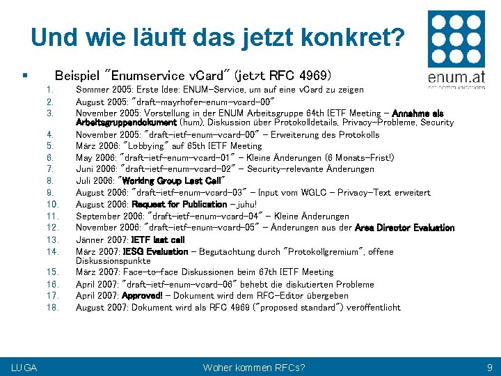 Und wie läuft das jetzt konkret? § Beispiel "Enumservice v. Card" (jetzt RFC 4969)