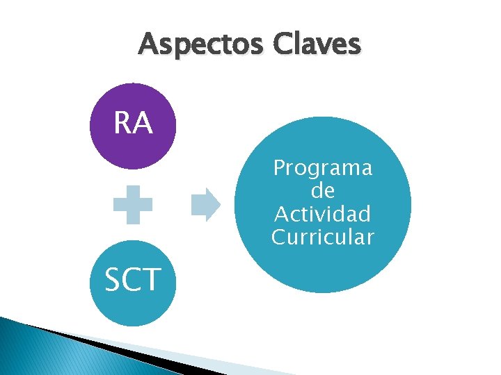 Aspectos Claves RA Programa de Actividad Curricular SCT 