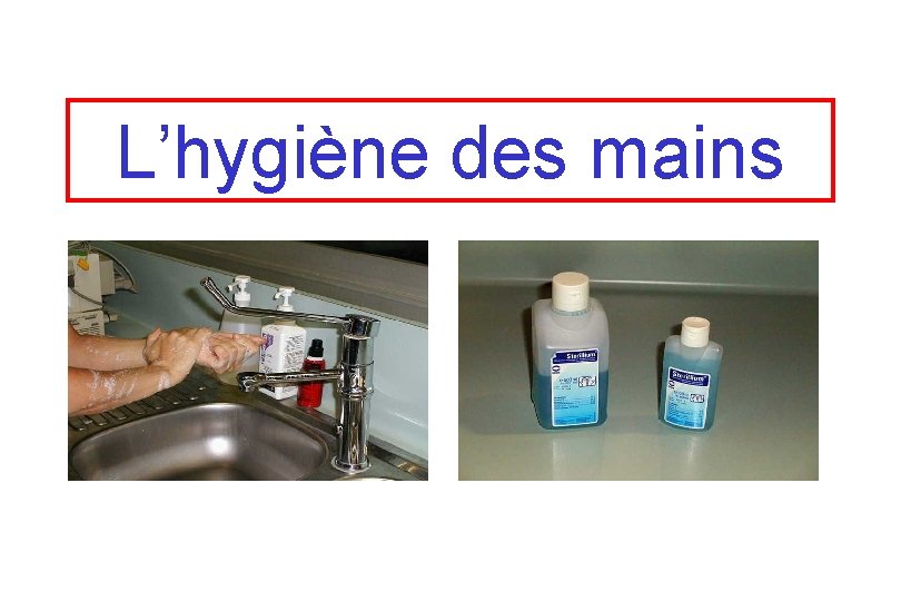 L’hygiène des mains 