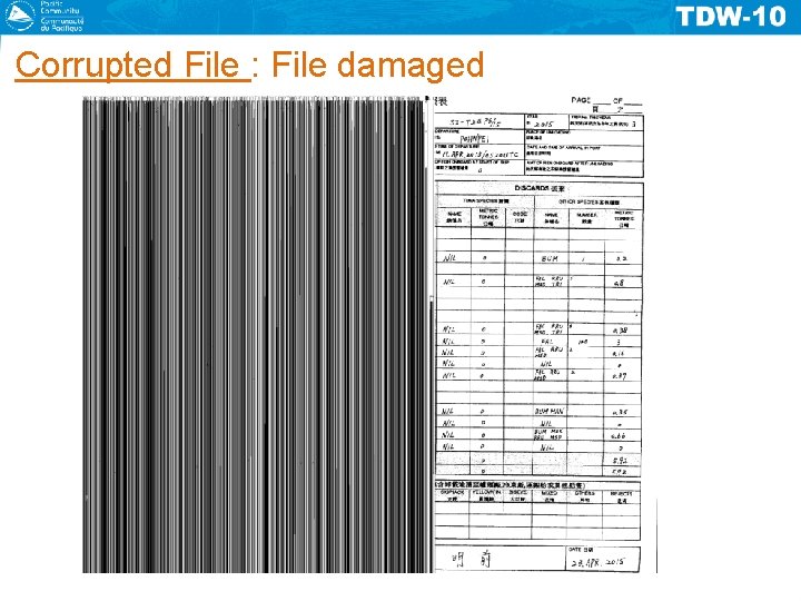 Corrupted File : File damaged 
