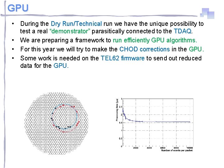 GPU • During the Dry Run/Technical run we have the unique possibility to test