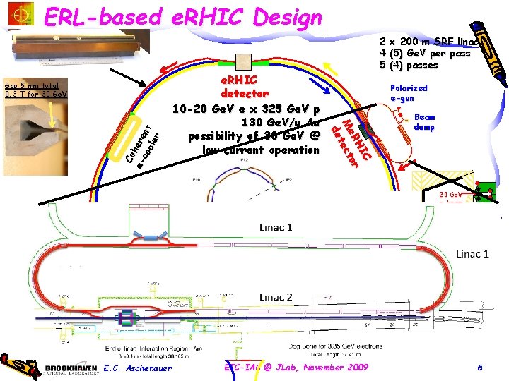 ERL-based e. RHIC Design e. RHIC detector 10 -20 Ge. V e x 325