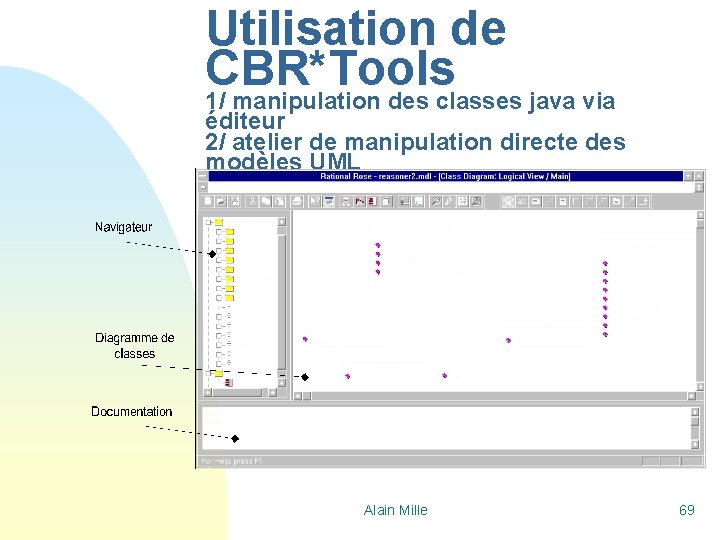 Utilisation de CBR*Tools 1/ manipulation des classes java via éditeur 2/ atelier de manipulation