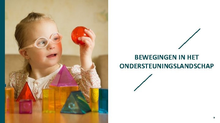 BEWEGINGEN IN HET ONDERSTEUNINGSLANDSCHAP 9 