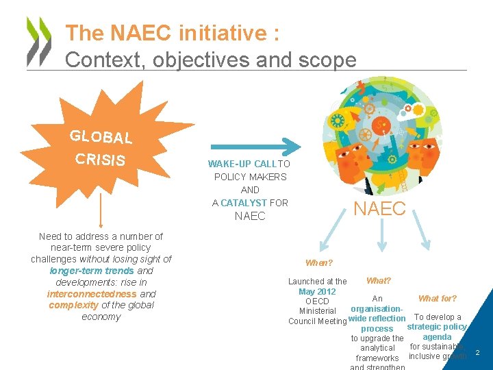 The NAEC initiative : Context, objectives and scope GLOBAL CRISIS WAKE-UP CALL TO POLICY