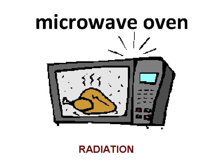 microwave oven RADIATION 