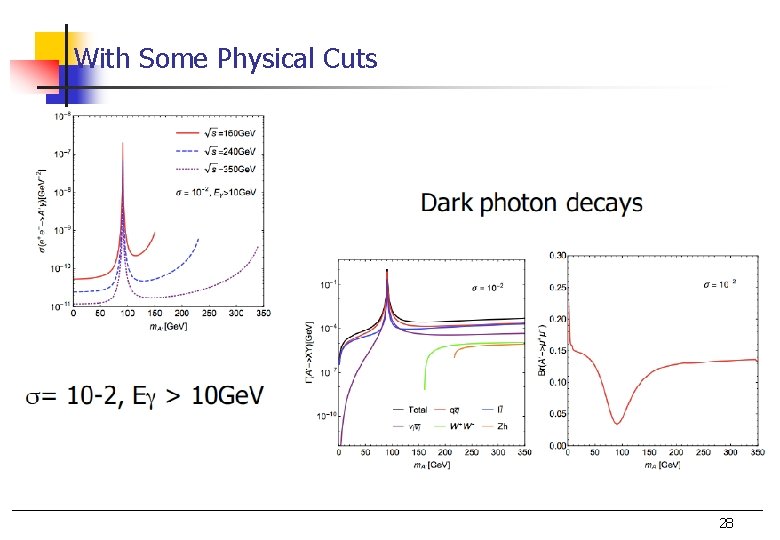 With Some Physical Cuts 28 