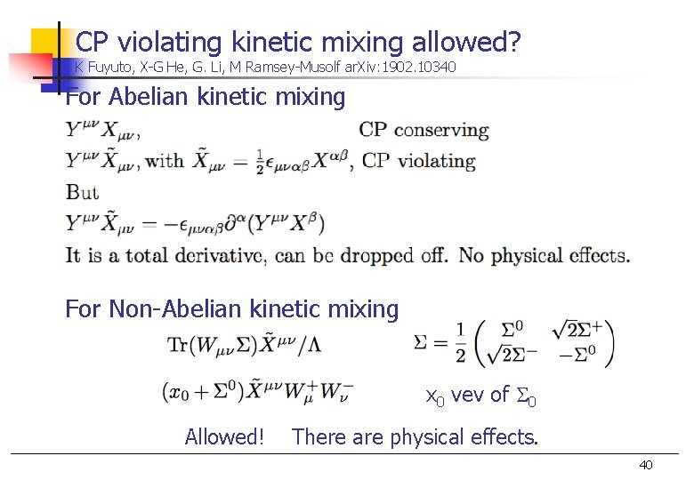 CP violating kinetic mixing allowed? K Fuyuto, X-G He, G. Li, M Ramsey-Musolf ar.