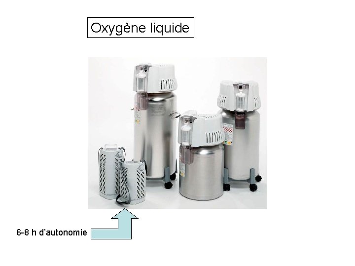 Oxygène liquide 6 -8 h d’autonomie 