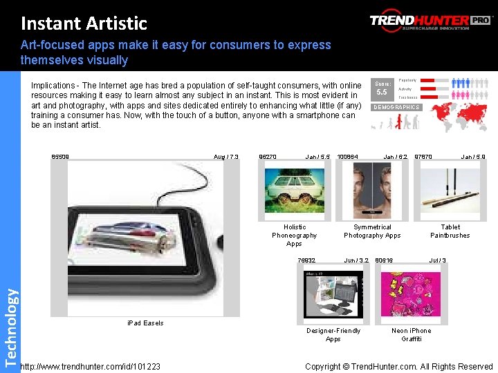 Instant Artistic Art-focused apps make it easy for consumers to express themselves visually Implications