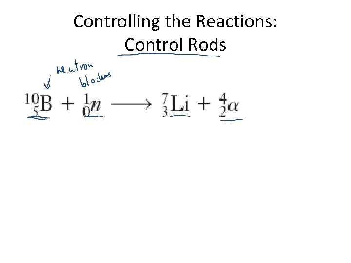 Controlling the Reactions: Control Rods 