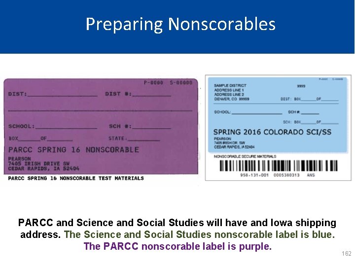 Preparing Nonscorables PARCC and Science and Social Studies will have and Iowa shipping address.