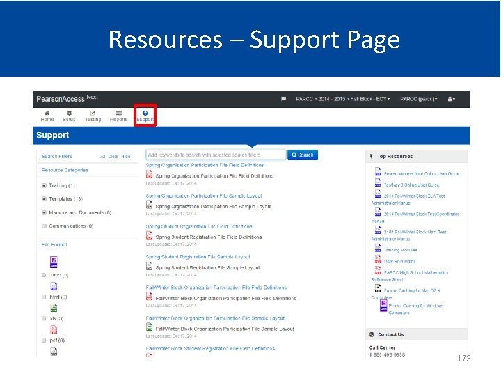 Resources – Support Page 173 