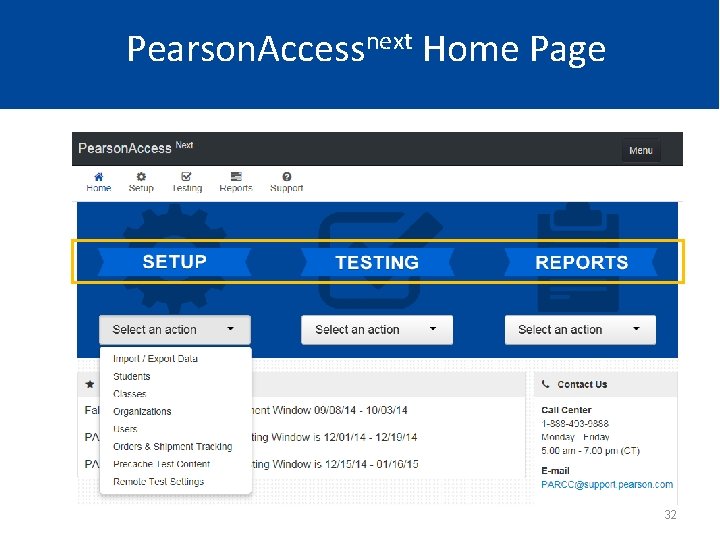 Pearson. Accessnext Home Page 32 