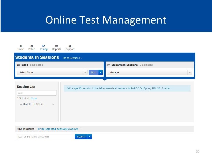 Online Test Management 66 