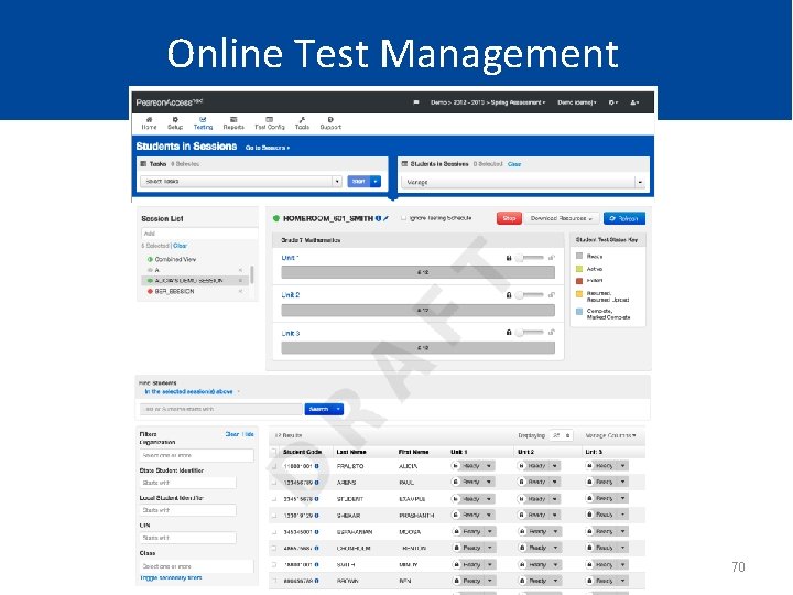 Online Test Management 70 