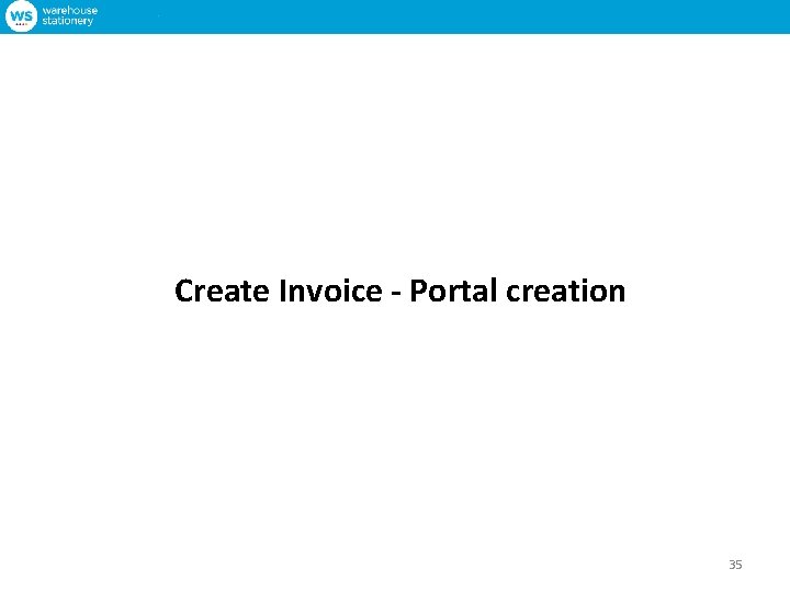 Create Invoice - Portal creation 35 