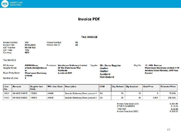 Invoice PDF 47 