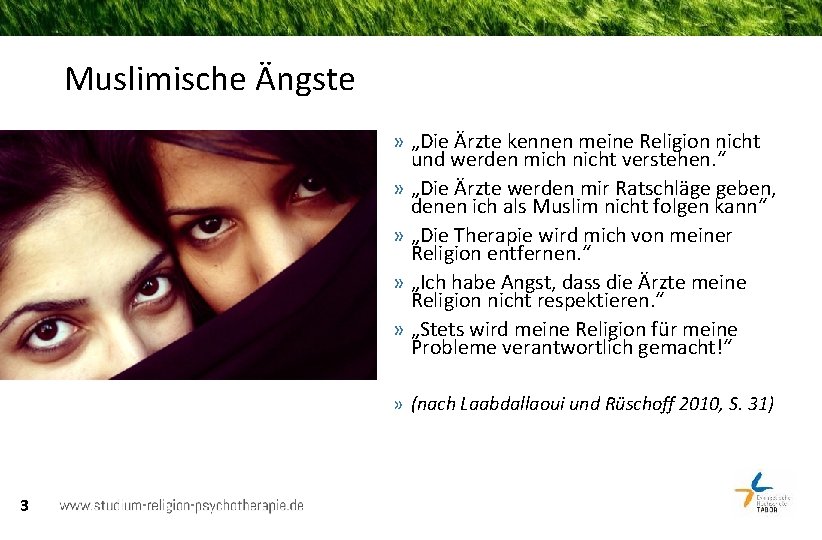 Muslimische Ängste » „Die Ärzte kennen meine Religion nicht und werden mich nicht verstehen.