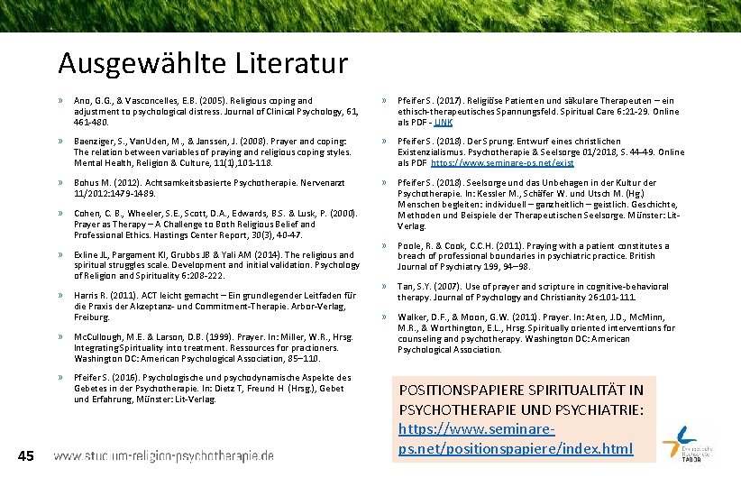 Ausgewählte Literatur 45 » Ano, G. G. , & Vasconcelles, E. B. (2005). Religious