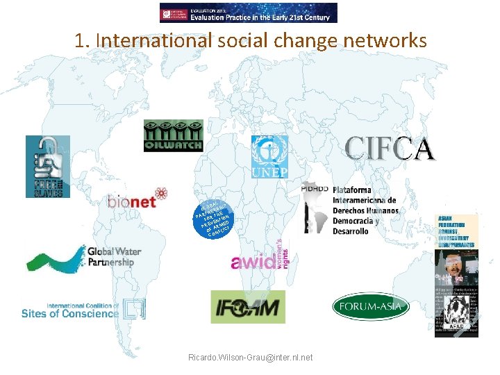 1. International social change networks AL IP OB GL ERSH RTN HE PA OR