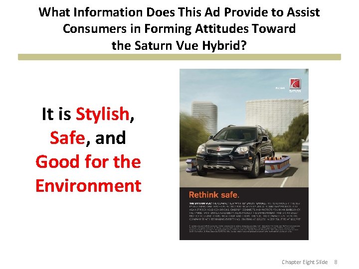 What Information Does This Ad Provide to Assist Consumers in Forming Attitudes Toward the