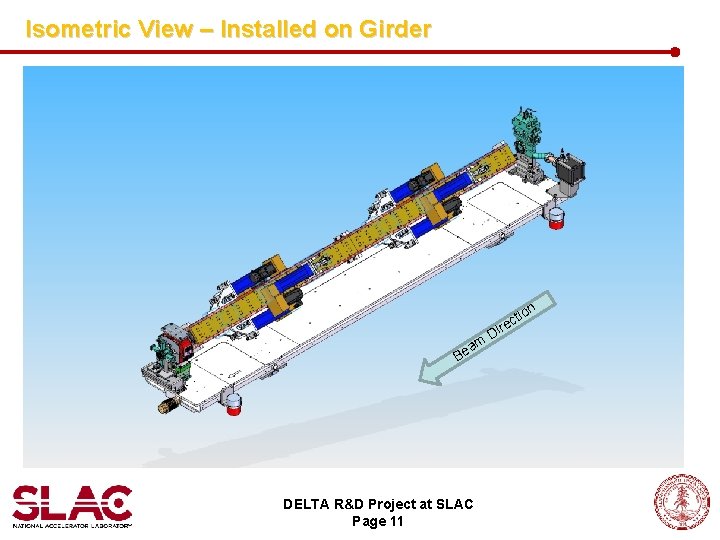 Isometric View – Installed on Girder a Be DELTA R&D Project at SLAC Page