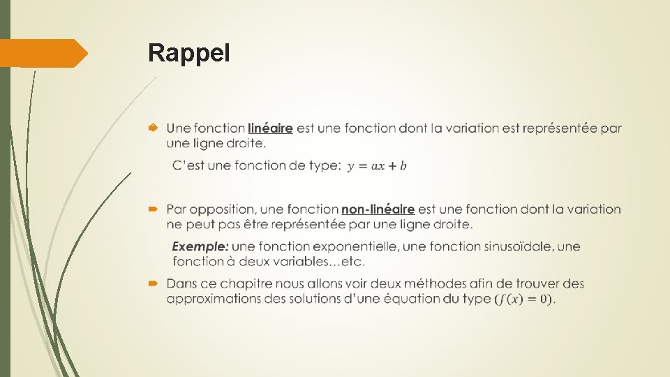 Rappel 