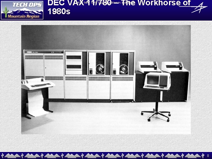 DEC VAX 11/780 – The Workhorse of 1980 s ASU MAT 591: Opportunities in