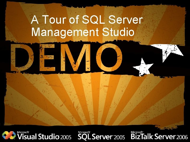 A Tour of SQL Server Management Studio 