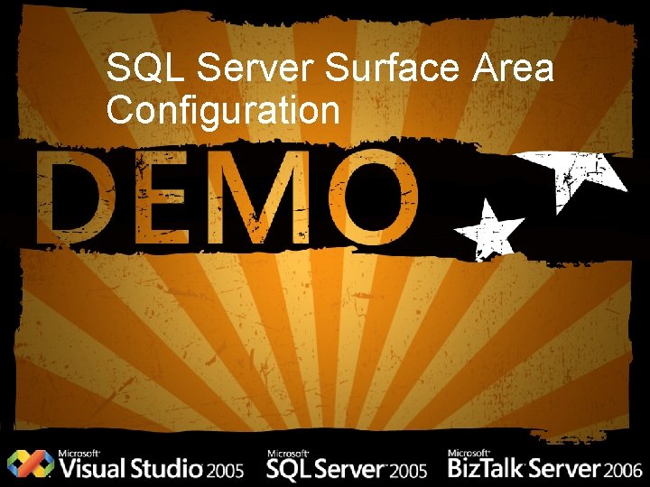 SQL Server Surface Area Configuration 