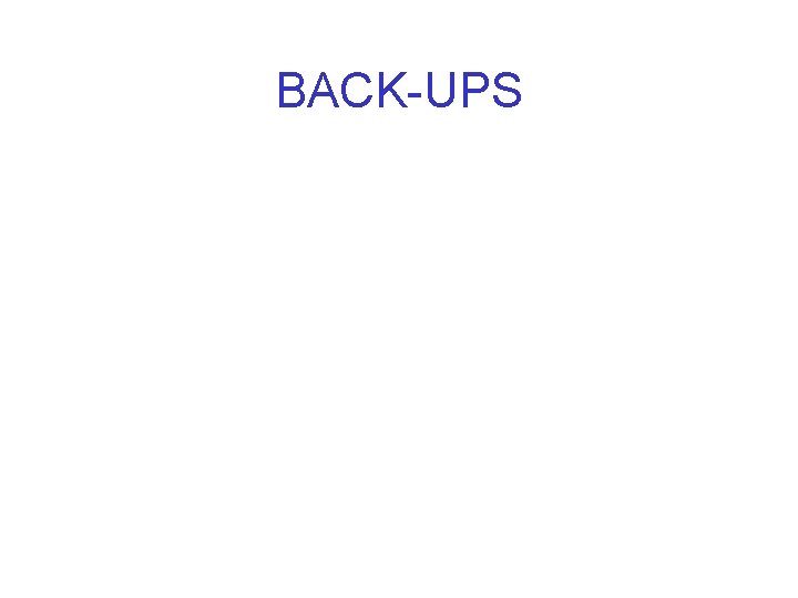 BACK-UPS 