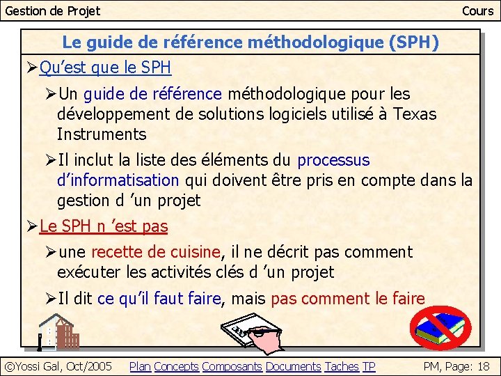 Gestion de Projet Cours Le guide de référence méthodologique (SPH) ØQu’est que le SPH